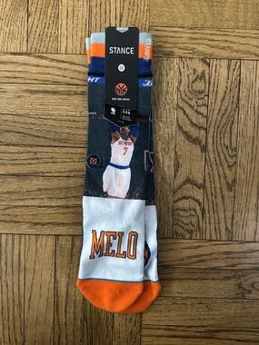 Stance New York Knicks NBA Legends Melo socks - Medium - NWT - Rare